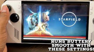 STARFIELD on Asus ROG Ally! Gameplay and Best Graphics Settings!