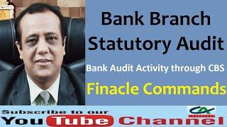 Finacle Commands for Bank Branch Audit | Bank Audit Activity through CBS - Finacle Commands |Finacle