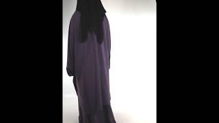 Niqabi Jilbabi Two Piece Jilbab French Khimar & Skirt Purple Mauve - ITADASHI 2018