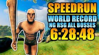 This Run Was INSANE!!! New Character Speedrun WORLD RECORD Valheim NG RSG All Bosses In 6:28:48