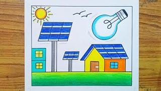 Save Energy Drawing / Energy Conservation Drawing / Save Energy Poster Drawing / Save Electricty