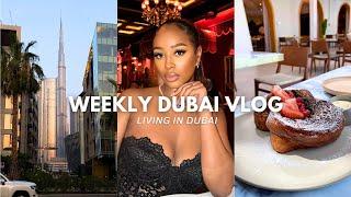 WEEKLY DUBAI VLOG - making friends, soft girl routine, date night & healthy smashed burger recipe!