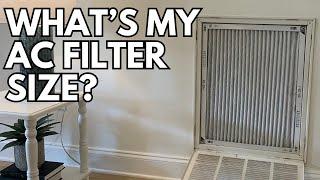 How to Determine Your AC Filter Size