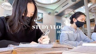 STUDY VLOG | how i prepare for ib exams as an ib student (lots of studying, notion, libraries) 