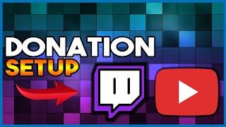 How to setup donations on Twitch & YouTube