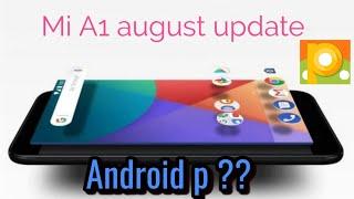 Xiaomi MiA1 August Update | 9.6.5 Stable Update

Android P ??