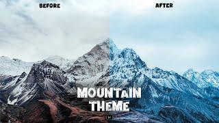 MOUNTAIN THEME - Free Lightroom Mobile Preset | How do I use Color Grading in Lightroom Mobile