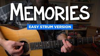 "Memories" easy strum version (Maroon 5 guitar lesson)