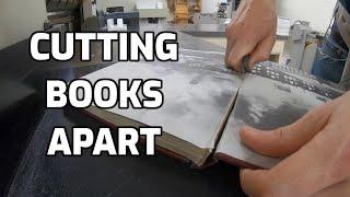 Cutting Books Apart To Scan to a PDF on Konica Minolta Copier