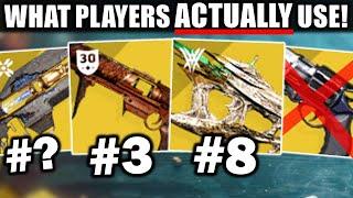 Top 10 MOST USED Exotic Weapons in Destiny 2: Season of Plunder!