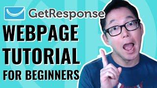 GetResponse Website Tutorial for Beginners | Step-By-Step