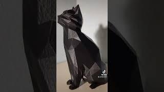 Gatto low poly stampato in 3D #3d #fdmprinting #stampa3d #gatto #perte