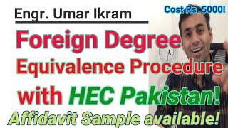 How to apply for HEC Foreign Degree Equivalence? | HEC Pakistan, 2021!