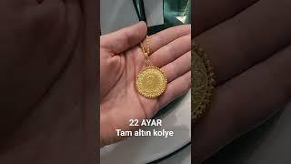 22 AYAR TAM ALTIN KOLYE