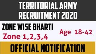 Territorial Army Recruitment 2020 || टिटोरियल आर्मी भर्ती 2020