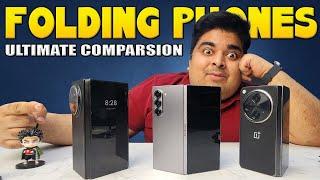 Ultimate FOLD Comparison! Samsung Z Fold 6 Vs Vivo X Fold 3 Pro Vs Oneplus Open | Gizmo Gyan