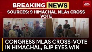 Himachal Pradesh Congress in Turmoil: Nine MLAs Cross-Vote, BJP Candidate Confident