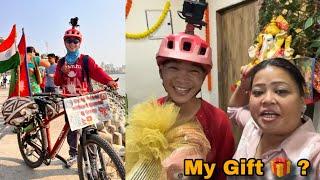 ￼￼￼￼Bharti ma’am Kha gift unboxing update ? Nepal ma cycle Ride || Coming to NorthEast || B Crazy