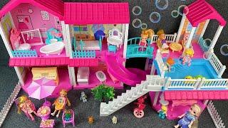 10 Minutes Satisfying with Unboxing Barbie Dream House,With Swimming Pool&Slide Toys Review | ASMR