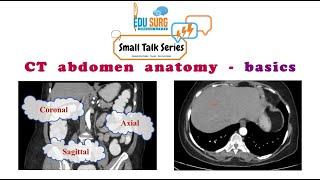 CT Abdomen anatomy - Radiology lectures - small talk series - Edusurg clinics