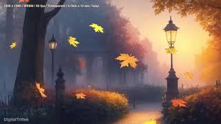 Falling leaves, animated fall Twitch overlays, 5 stream decorations, autumn leaves, transparent WEBM