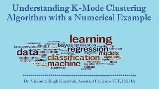 Understanding K-Mode Clustering Algorithm with a Numerical Example