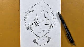 How to draw anime boy step-by-step | drawing tutorial