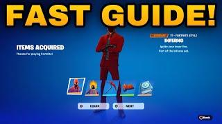 How To COMPLETE ALL INFERNO QUESTS CHALLENGES in Fortnite! (Quests Pack Guide)