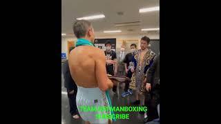 GREAT SHOW OF SPORTSMANSHIP FOR GENNADY GOLOVKIN GGG GIVES MURATA HIS BELT BACK AS A GIFT