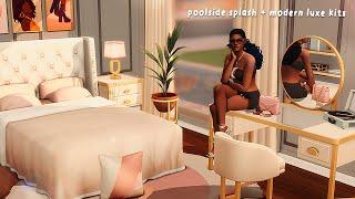 Poolside Splash & Modern Luxe kit overview - the sims 4