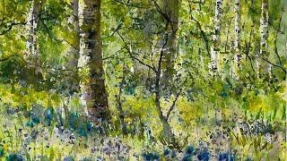 Capture The Beauty & Atmosphere of a Bluebell Wood: Watercolour Landscape Tutorial