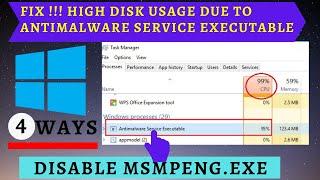 Antimalware Service Executable (Msmpeng.exe) high disk usage[4 ways to fix] | Lotusgeek