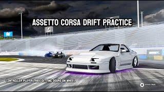 Assetto Corsa Drift Practice | Controller Player Trying to Grab Doors on G29 Wheel