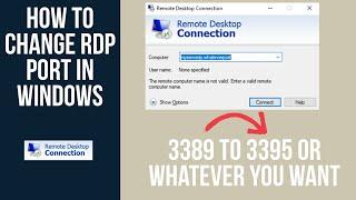 How To Change Remote Desktop RDP Port in windows