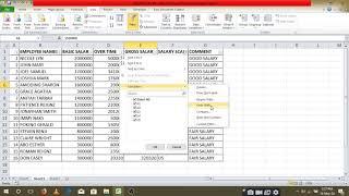 filtering data in MS.excel