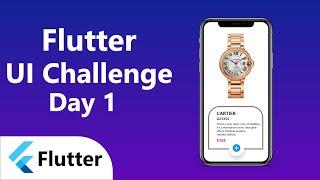 Flutter uI challenge day-1 (bangla) with source code | flutter bangla tutorial