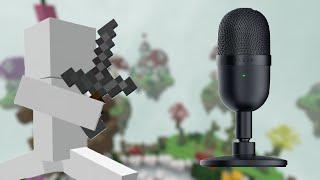 I GOT AN ACTUAL MIC(Bedwars Commentary) (Razer Siren Mini Review and 1K Pack Preview)