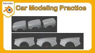 How To Learn Blender Part 8 - Car Hood and Fender Practice #Blender