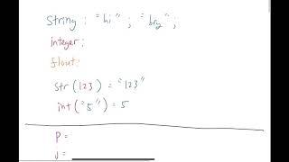 Python: variable types, assignments, conditional statements