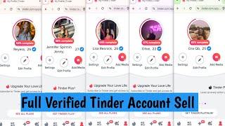 Full Verified Tinder Account Sell  || Tinder Update 2024️‍ || Tinder Face Verification Update  |