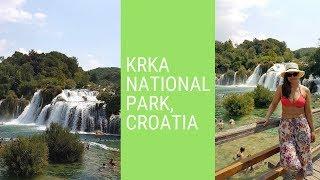 TRAVEL VLOG: KRKA NATIONAL PARK CROATIA 2018 - SWIMMING IN THE WATERFALL