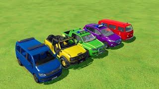 TRANSPORTING DACIA, RANGE ROVER, BMW, VOLVO, VOLKSWAGEN, MERCEDES POLICE CARS WITH MAN TRUCK ! FS22