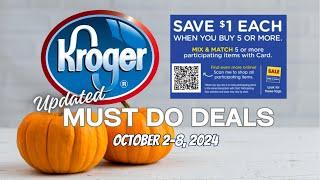 *IBOTTA FREEBIE* Kroger UPDATED (Again) Must Do Deals for 10/2-10/8 | Mega & MORE