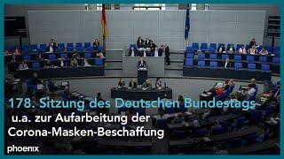 178. Sitzung des Deutschen Bundestags u.a. zur Aufarbeitung der Corona-Masken-Beschaffung | 27.06.24