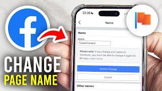 How To Change Facebook Page Name - Full Guide