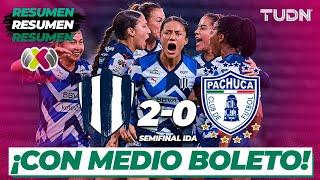 Resumen y goles | Monterrey 2-0 Pachuca | Liga Mx Femenil - CL2024 Semis | TUDN