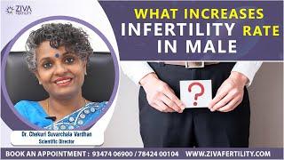 What increases male infertility rate || ZIVA fertility English || Dr. Chekuri Suvarchala