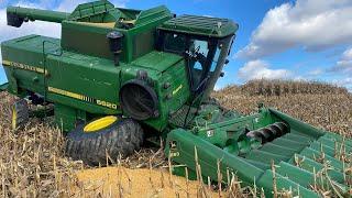 John Deere 6620 Combine Broken Axle Recovery