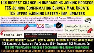 TCS Biggest Change in Onboarding Process | New Joining Criteria | IPA Exam | Unit | BGC | Imp Update