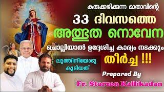 കുരുക്കഴിക്കുന്ന മാതാവിൻ്റെ ഏറ്റവും പുതിയ അത്ഭുത നൊവേന ( ലുത്തിനിയോടു കൂടിയത് ) /Fr. Starzon